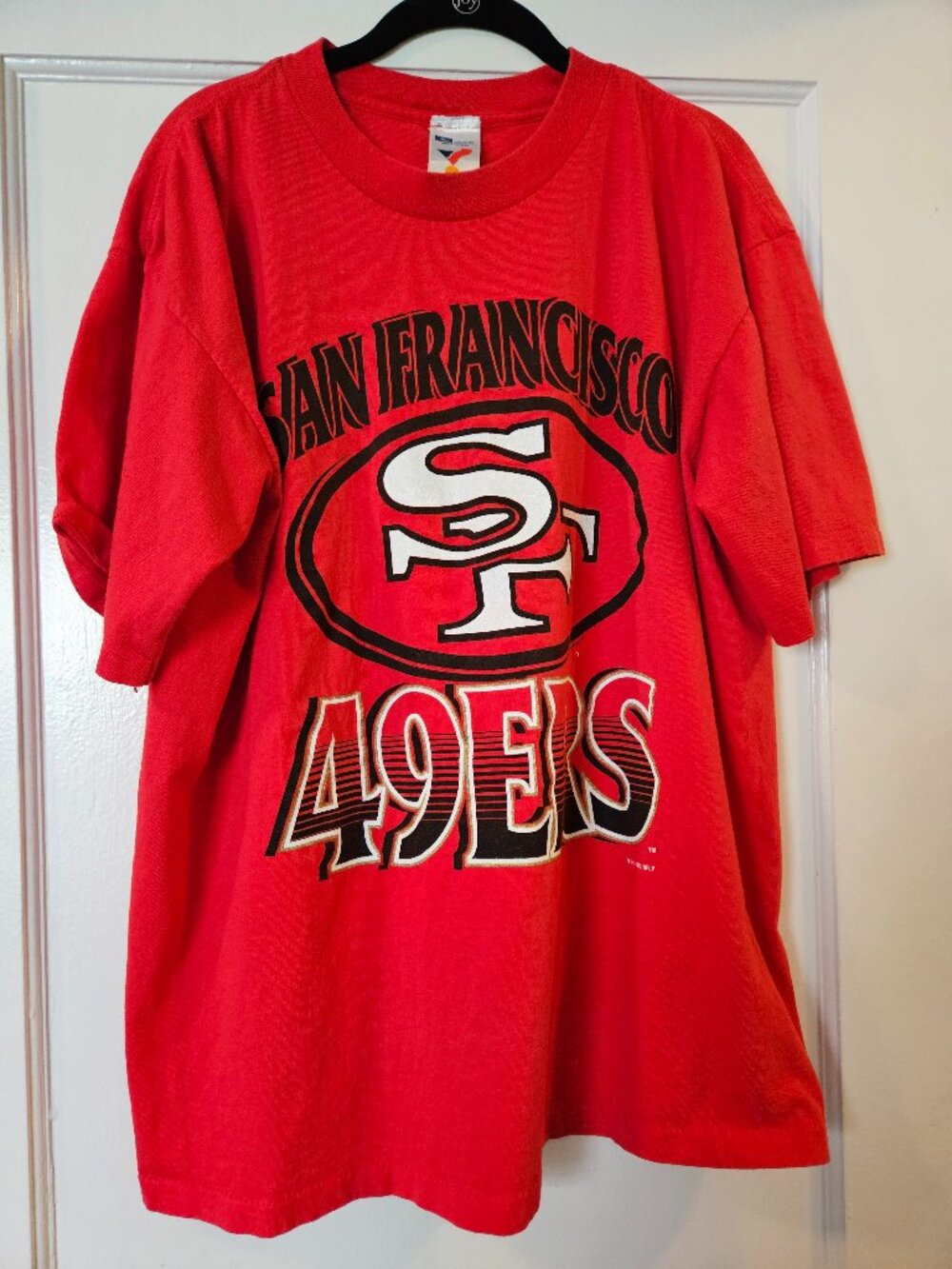 San Francisco 49ers Vintage 90s T Shirt Artex Red XL Single Stitch NFL